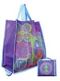 Non-Woven PP, fold-up  reusable shopping bag