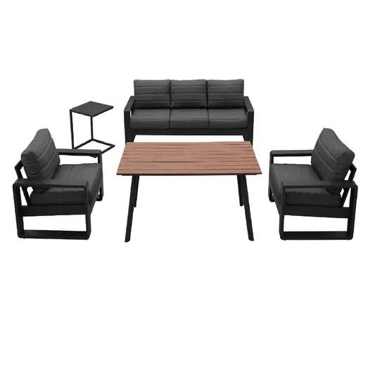 Yn9004-B Kd Structure Outdoor Aluminum Sofa Garden Furniture Set for Outdoor