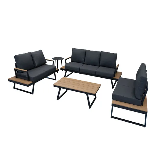 Yn9007 China Hot Trending Modern Lounge Sofa Set of Aluminum Outdoor Furniture for Garden