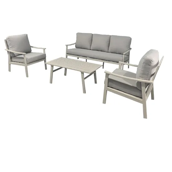Yn9018 Aluminium Outdoor Garden Sofa Set Patio Furniture for Dining Courtyard