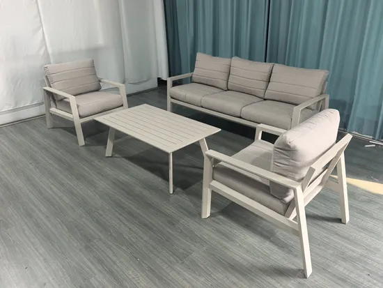 Hot Sale High Quality Aluminum Frame Luxury Garden Leisure Sofa Set