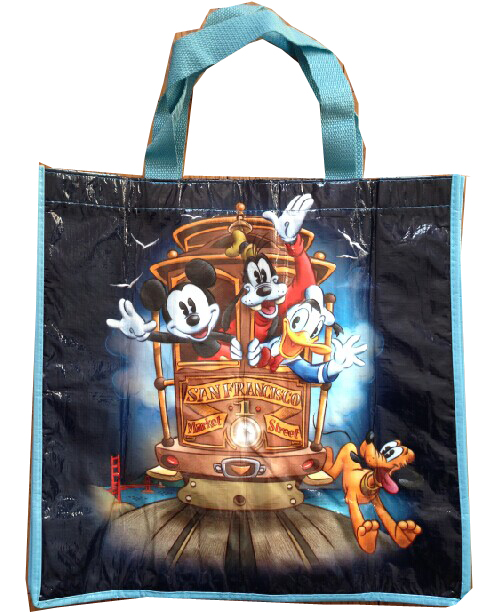 Glossy lamination PET shopping bag