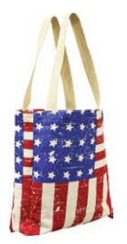 100% Cotton or Poly/Cotton, small reusable  shopping bag